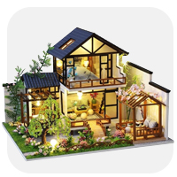 Miniaturowe domki Azjatyckie